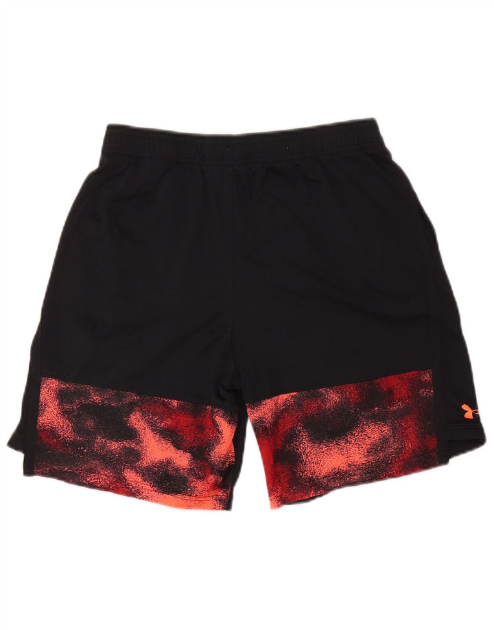 UNDER ARMOUR Drenge abstrakt mønster sportsshorts 13-14 år XL Sort