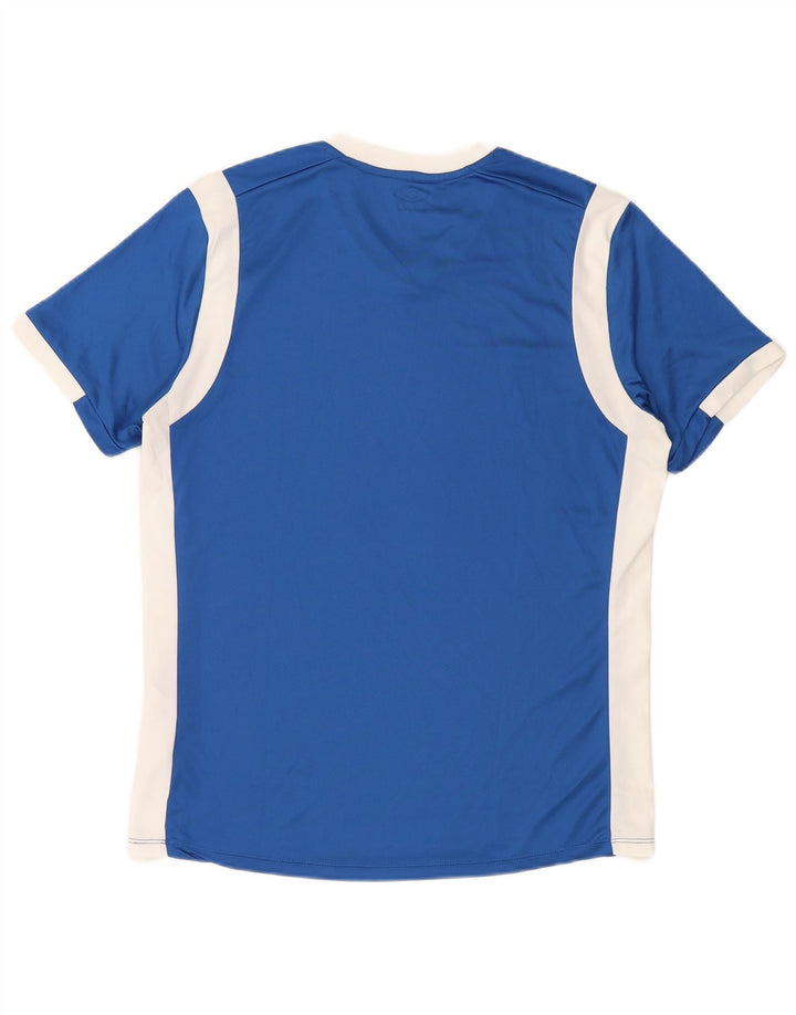 Umbro Herre T-Shirt Top Stor Blå Colourblock Polyester