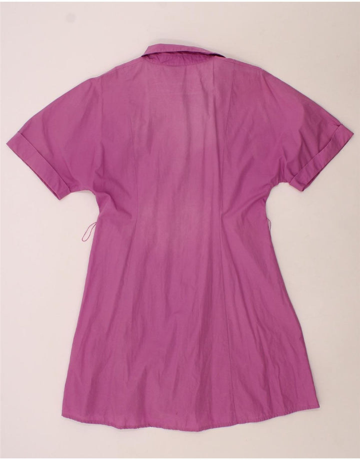 ZARA Womens Short Sleeves Shift Dress UK 10 Small Pink Vintage Zara and Second-Hand Zara from Messina Hembry 