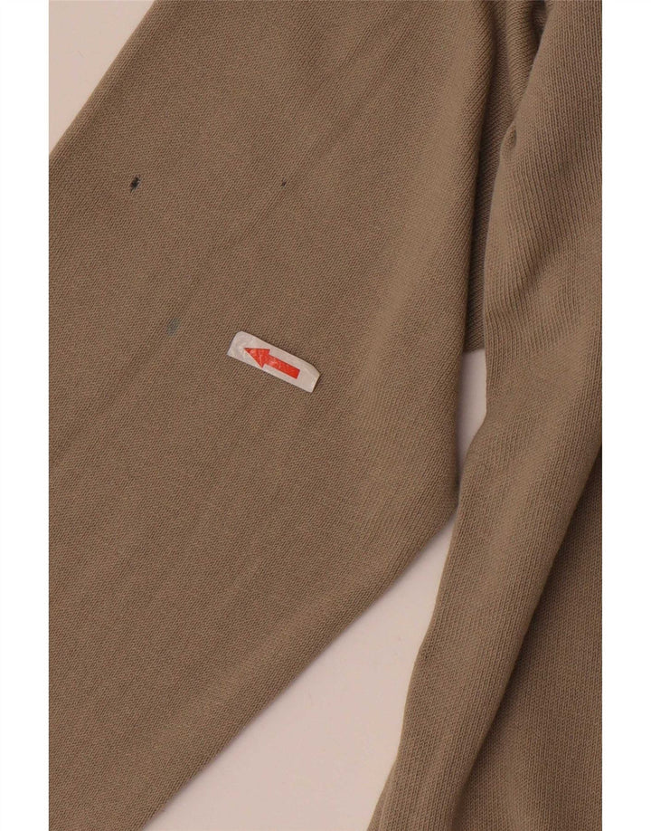 Lacoste Herre Cardigan Sweater Størrelse 10 5XL Beige Bomuld