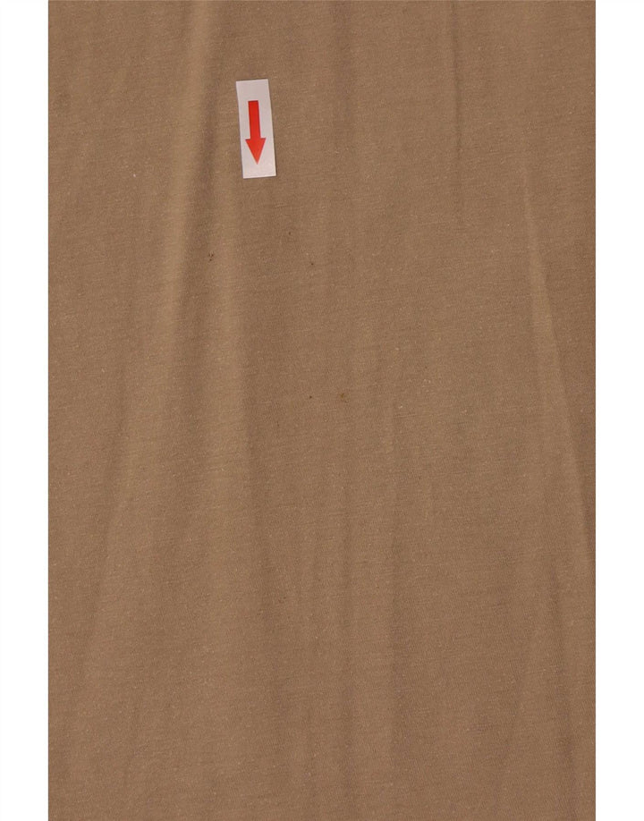 Nike Herre Athletic Cut Grafisk T-Shirt Top Stor Beige Bomuld