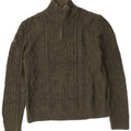 Superdry Sweater med lynlås til mænd XL Grøn Akryl