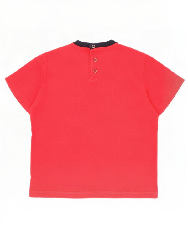 Champion Baby Boys Grafisk T-Shirt Top 12-18 måneder Rød Colourblock
