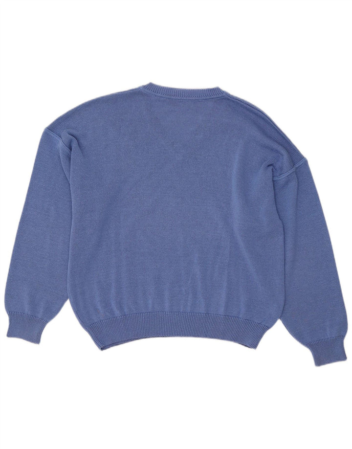 Bleyle Herre afslappet pasform V-hals sweater lille blå
