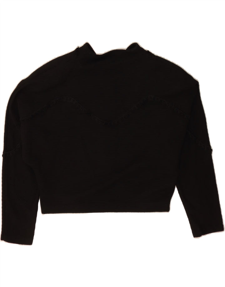 VINTAGE Womens Bolero Jacket EU 44 XL Black Wool Vintage Vintage and Second-Hand Vintage from Messina Hembry 