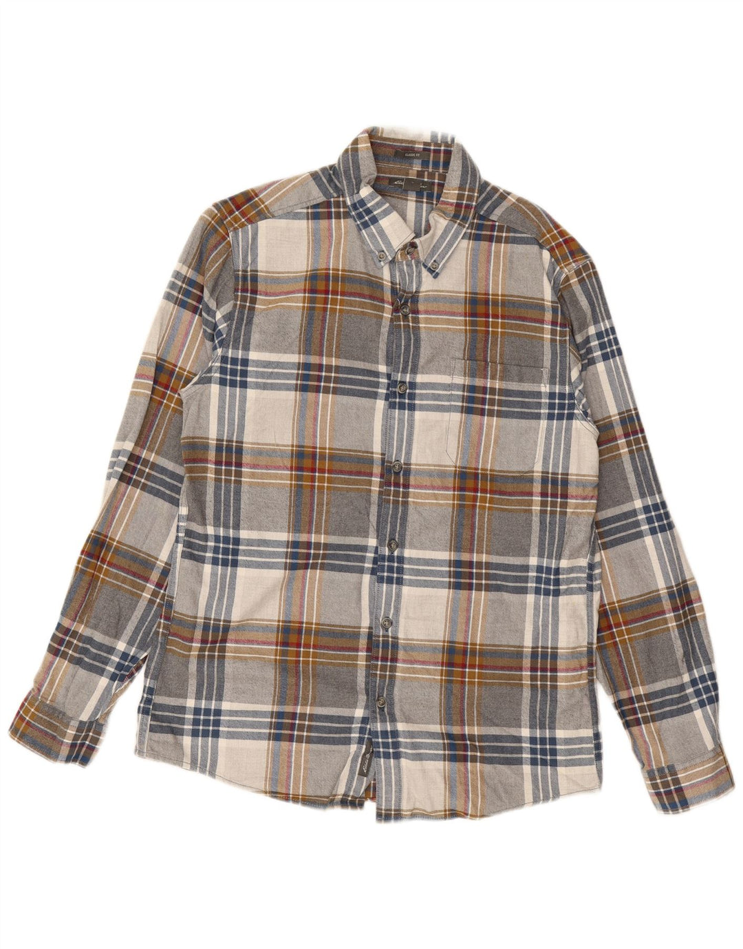 EDDIE BAUER Herre Classic Fit Flanellskjorte Medium Flerfarvet Ternet