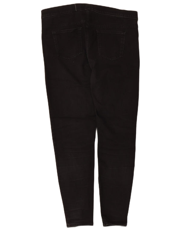 Marks & Spencer Dame Jegging Jeans UK 18 XL W34 L27 Sort Bomuld