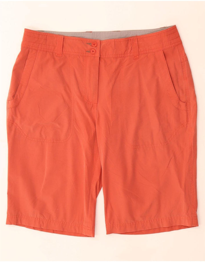 ROHAN Chino Shorts til kvinder UK 12 Medium W32 Orange Polyamid