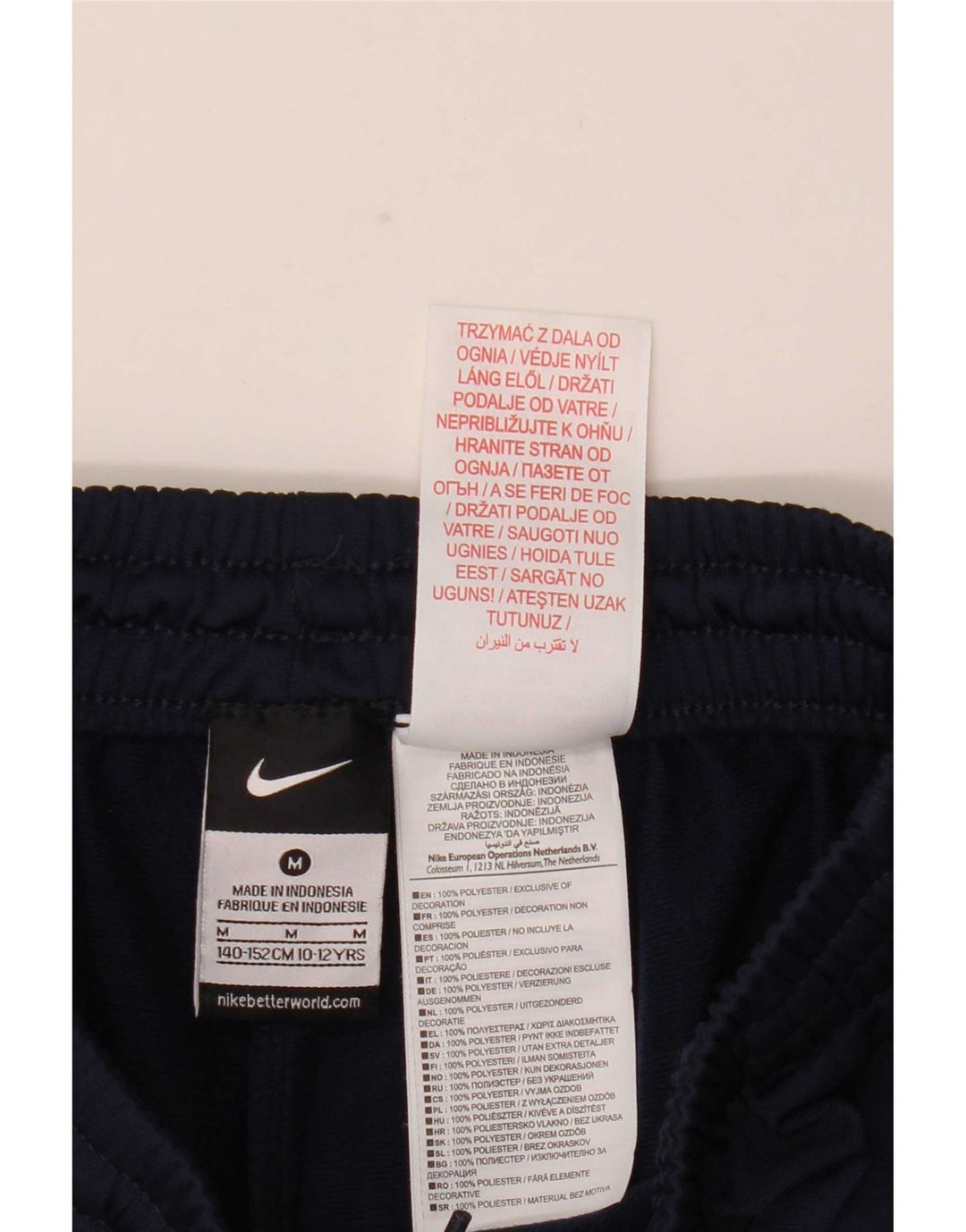 Nike Træningsdragtsbukser til drenge 10-11 år Medium Navyblå polyester