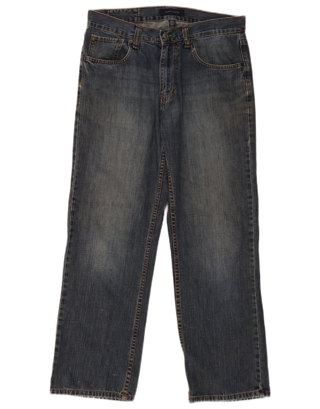 TOMMY HILFIGER Mens Straight Jeans W32 L30  Blue Cotton