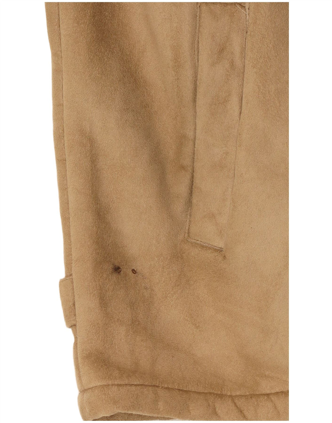 Vintage Herre Sherpa Jacket UK 42 XL Beige Polyester