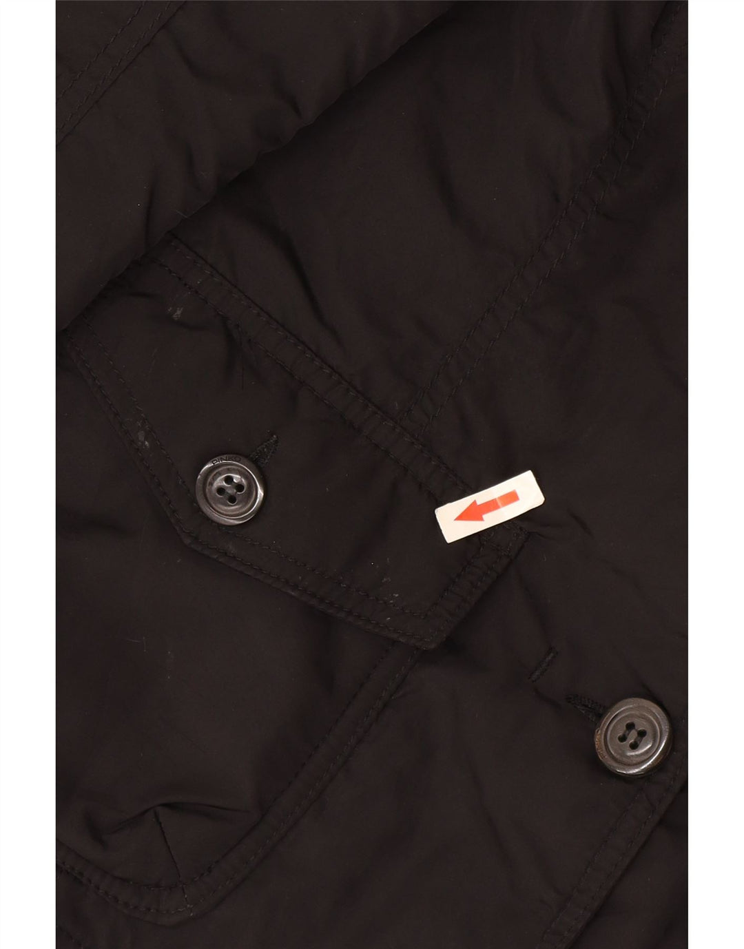 Pinko Dame 2-knaps blazerjakke UK 8 Lille sort polyamid