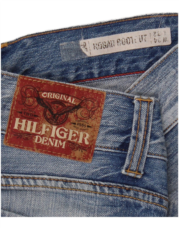 TOMMY HILFIGER Herre Rogar Bootcut Jeans W34 L32 Blå