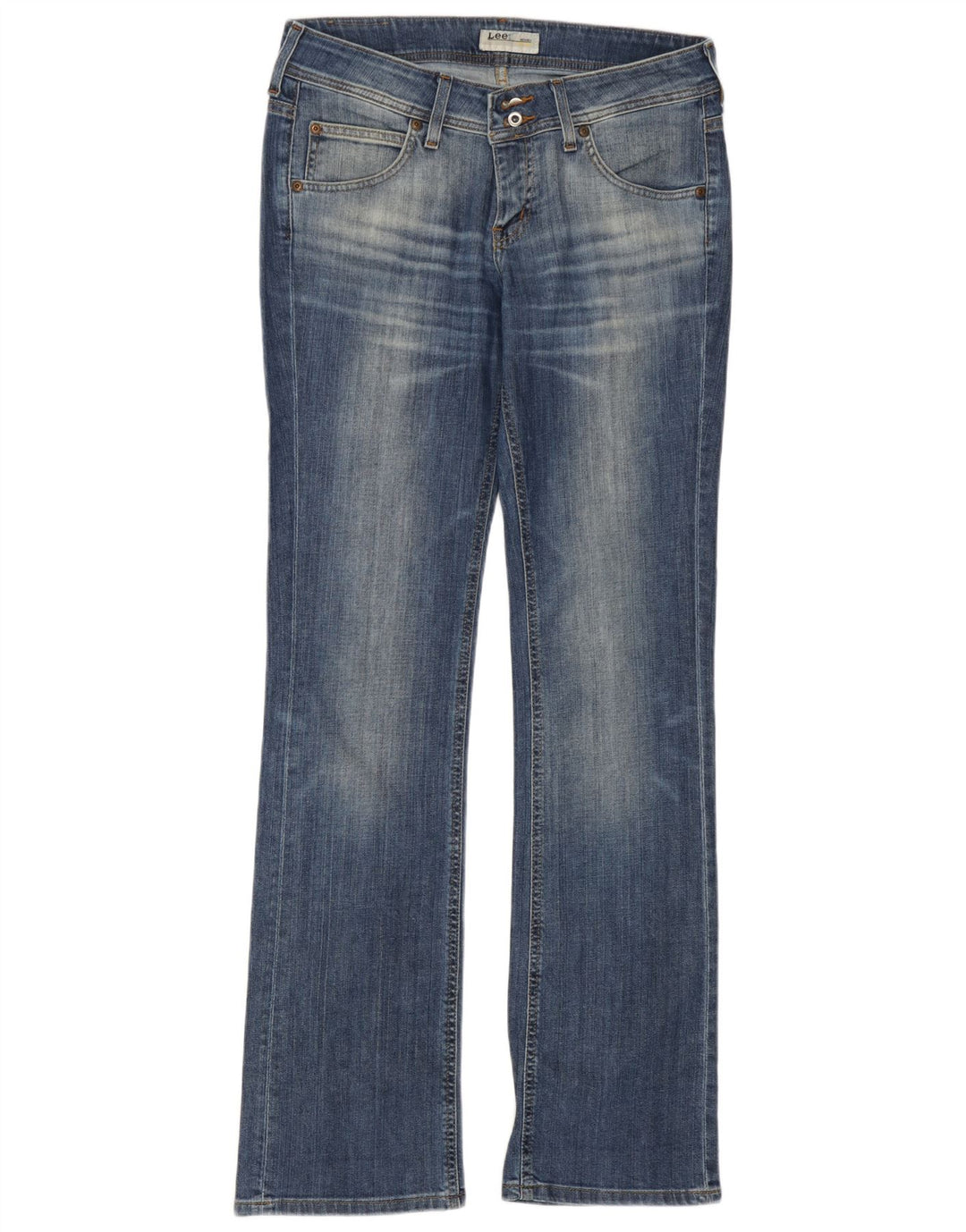 Lee Dame Cade Jeans med lav talje Bootcut W31 L33 Blå Bomuld