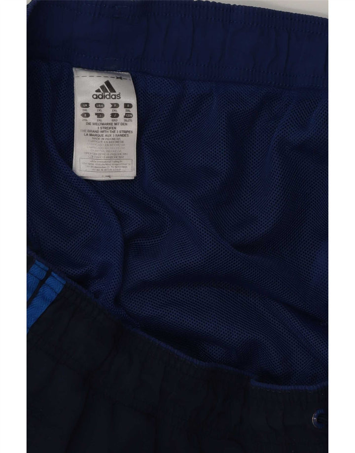 Adidas badeshorts til mænd 2XL marineblå polyester