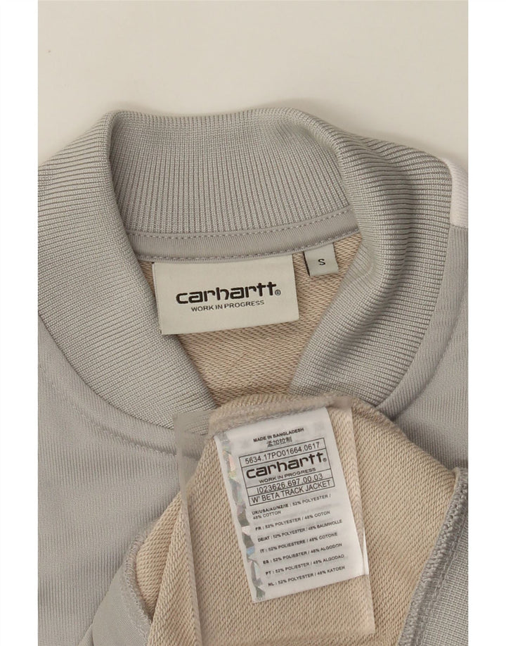 CARHARTT træningsdragt topjakke til kvinder UK 10 Small Grey Colourblock