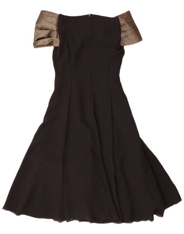 Yessica Womens Off Shoulder Kjole EU 36 Small Black Colourblock Polyester
