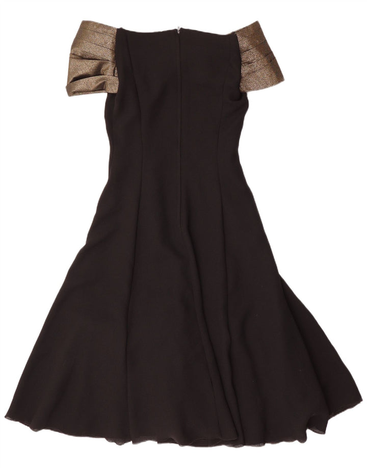Yessica Womens Off Shoulder Kjole EU 36 Small Black Colourblock Polyester