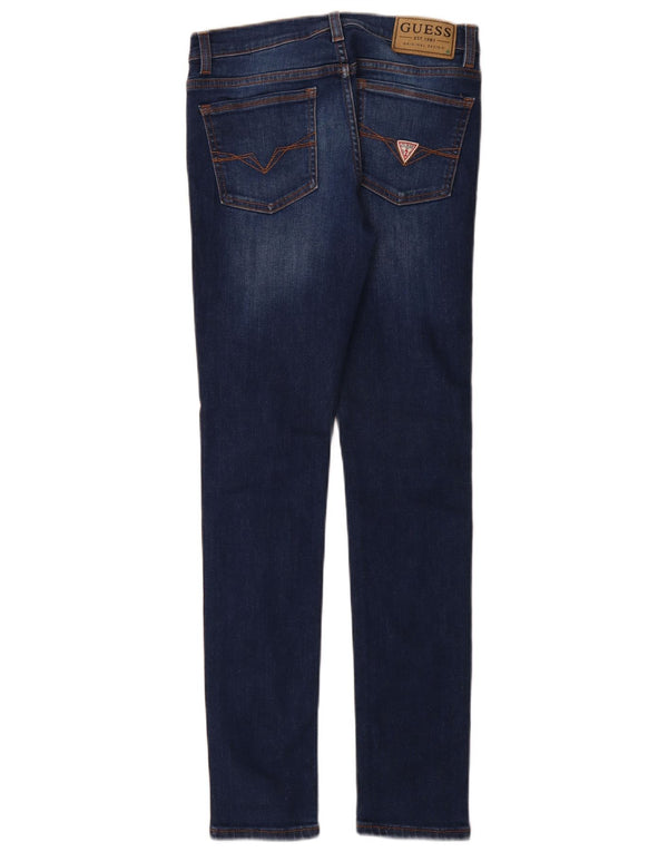 Guess Piger Skinny Jeans 13-14 år W28 L31 Marineblå Bomuld