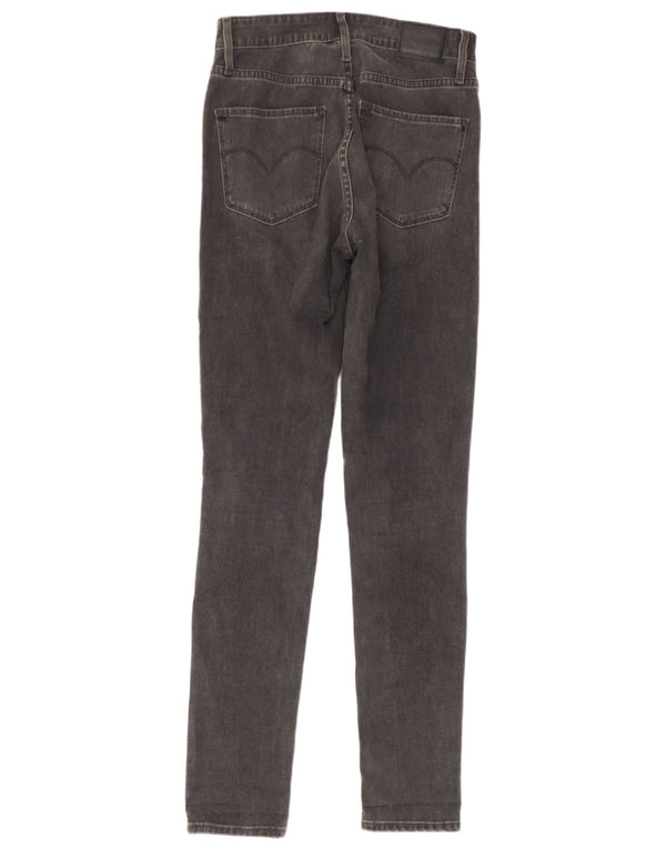 Levi's Womens 721 High Rise Skinny Jeans W27 L30 Grey Cotton