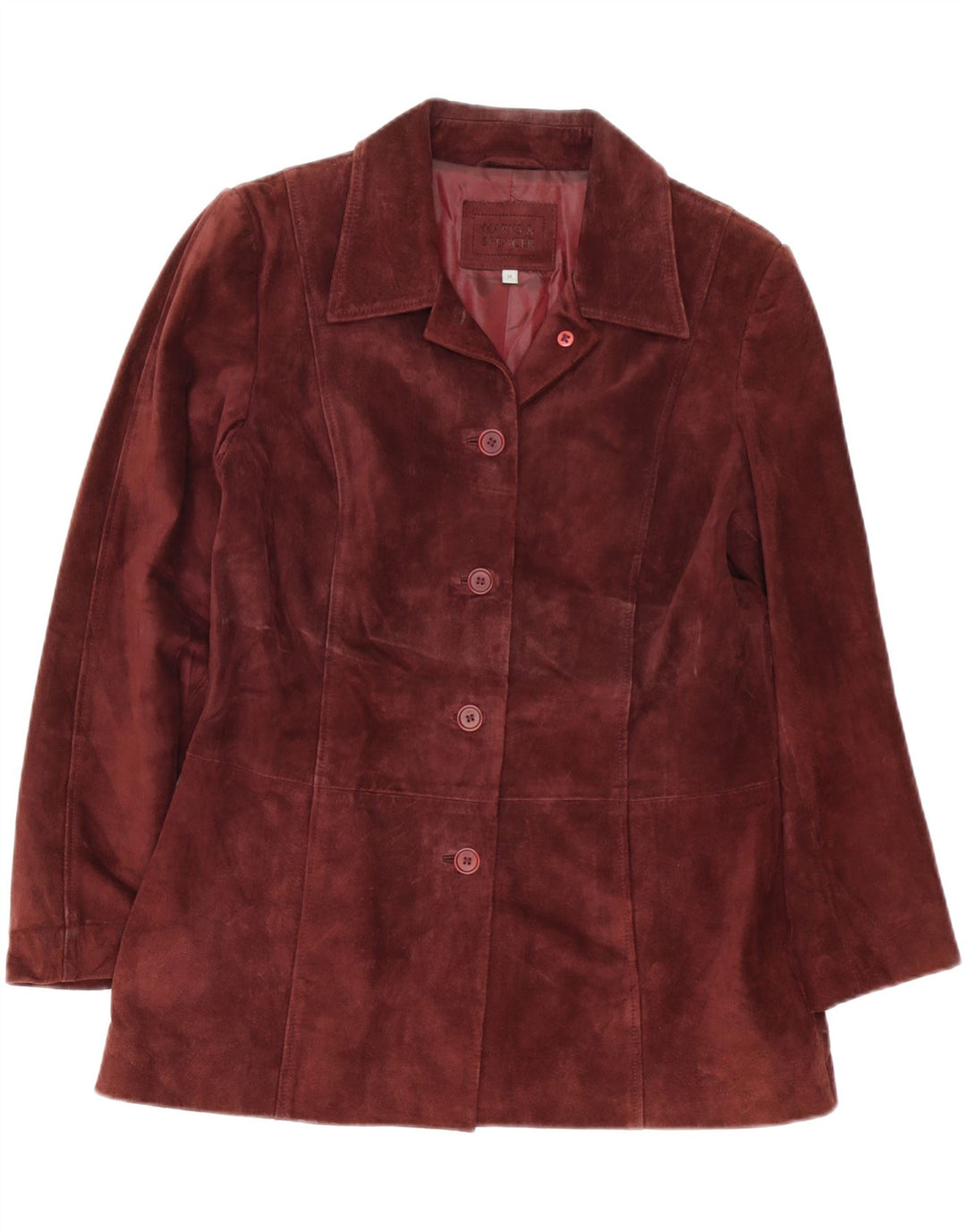 Marks & Spencer Dame 5 Button Blazer Jacket UK 14 Medium Burgundy