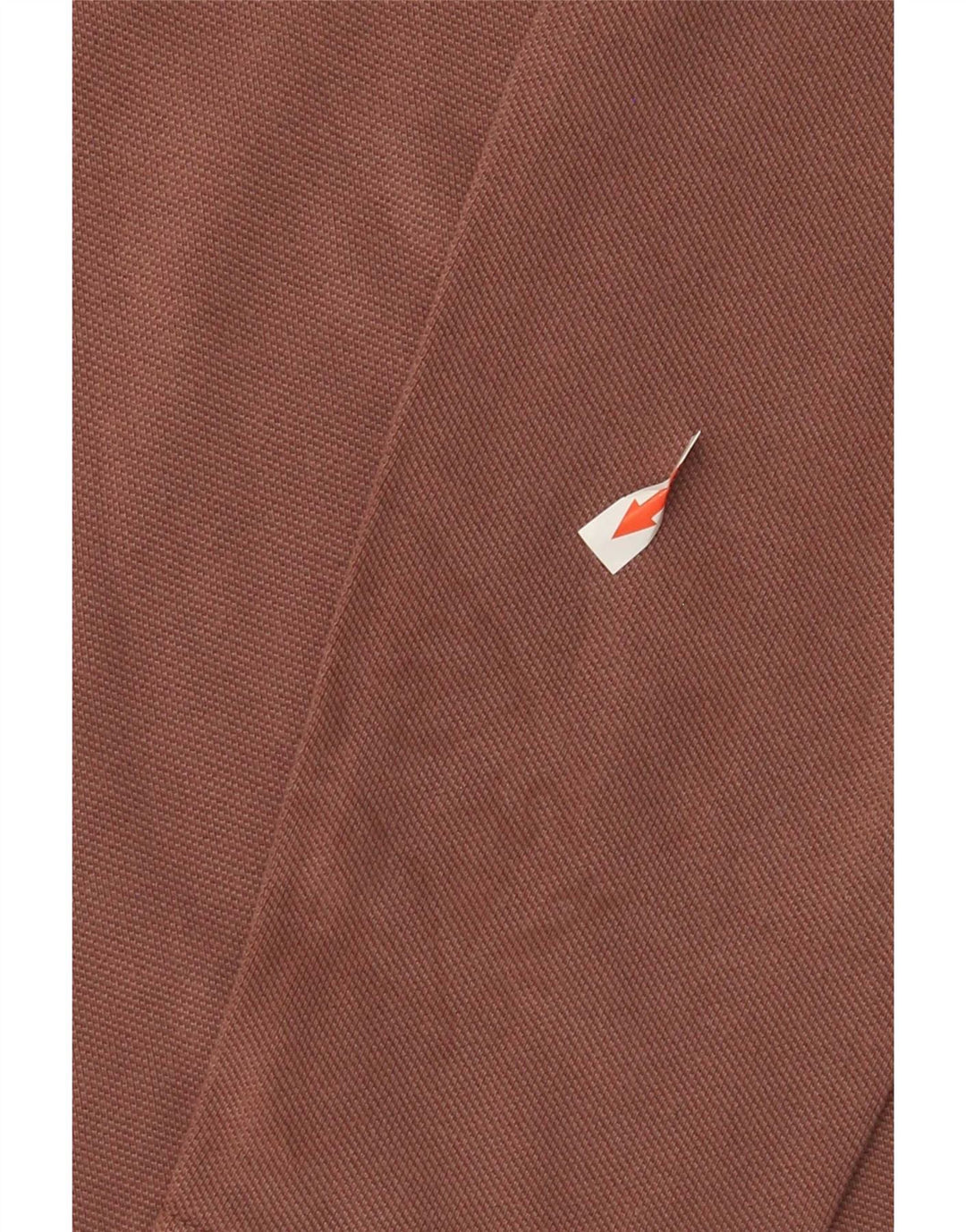 Fedt ansigt herre langærmet poloshirt Medium brun bomuld