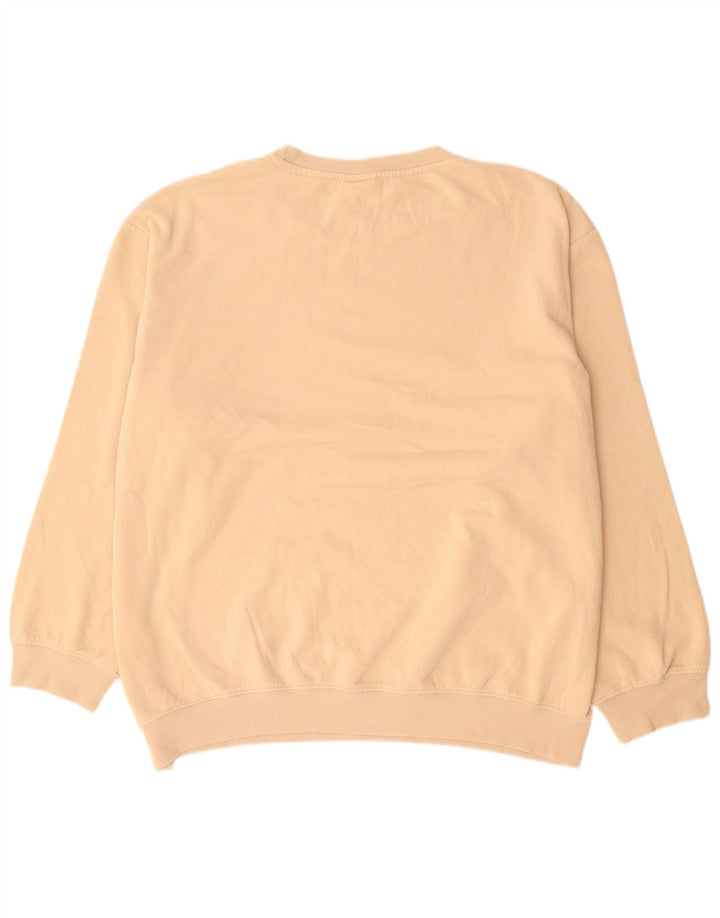 H&M Herre Relaxed Fit Sweatshirt Jumper XL Beige Bomuld