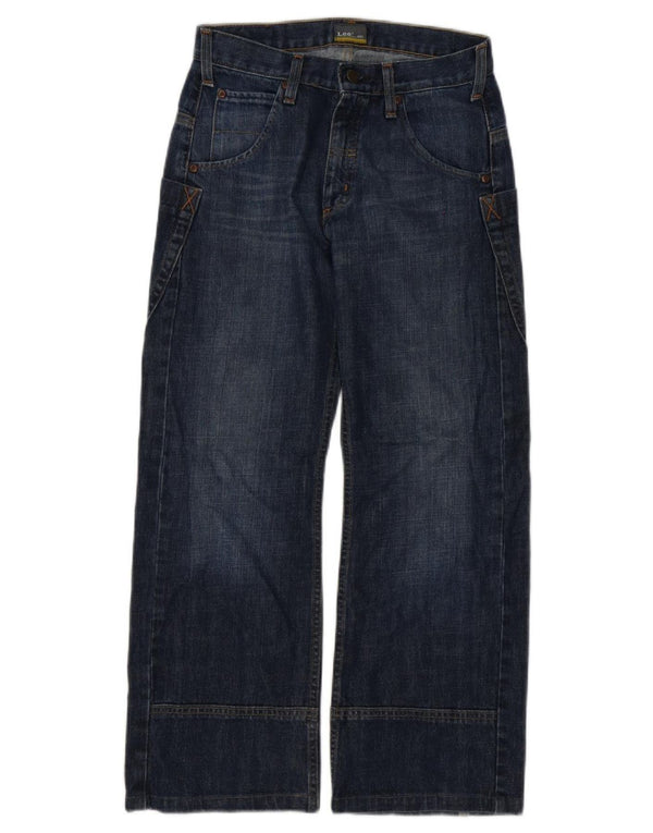 Lee Boys Spencer Jeans med brede ben 11-12 år W28 L27 Marineblå bomuld