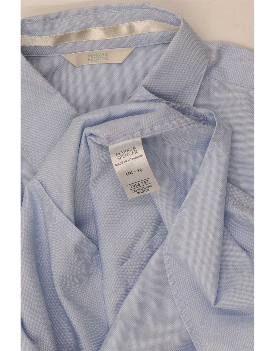 Marks & Spencer formel skjorte til kvinder UK16 Stor blå bomuld