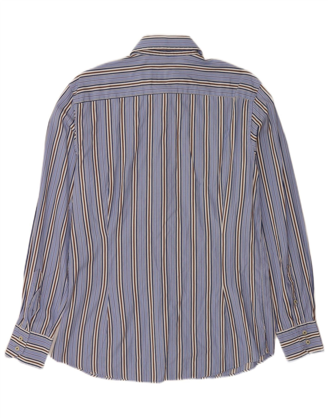 Massimo Dutti Herreskjorte Stor blåstribet bomuld