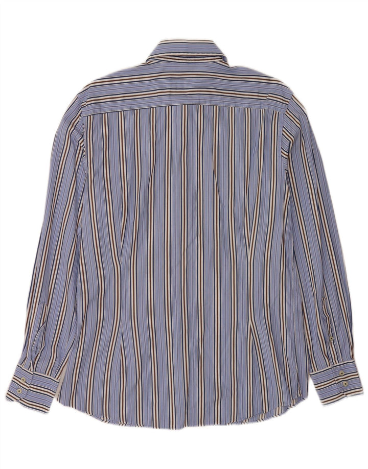 Massimo Dutti Herreskjorte Stor blåstribet bomuld