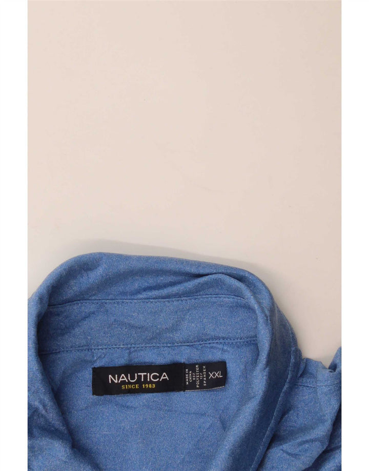 Nautica herre poloskjorte 2XL blå polyester
