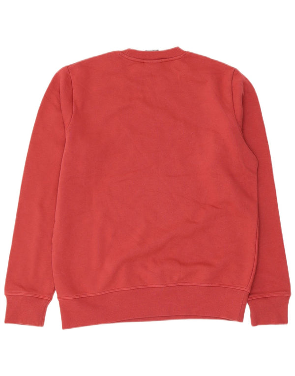 New Balance Dame Grafisk Sweatshirt Jumper UK 14 Medium Rød