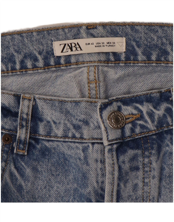 ZARA Herre Tapered Jeans EU 42 Large W32 L26 Blå