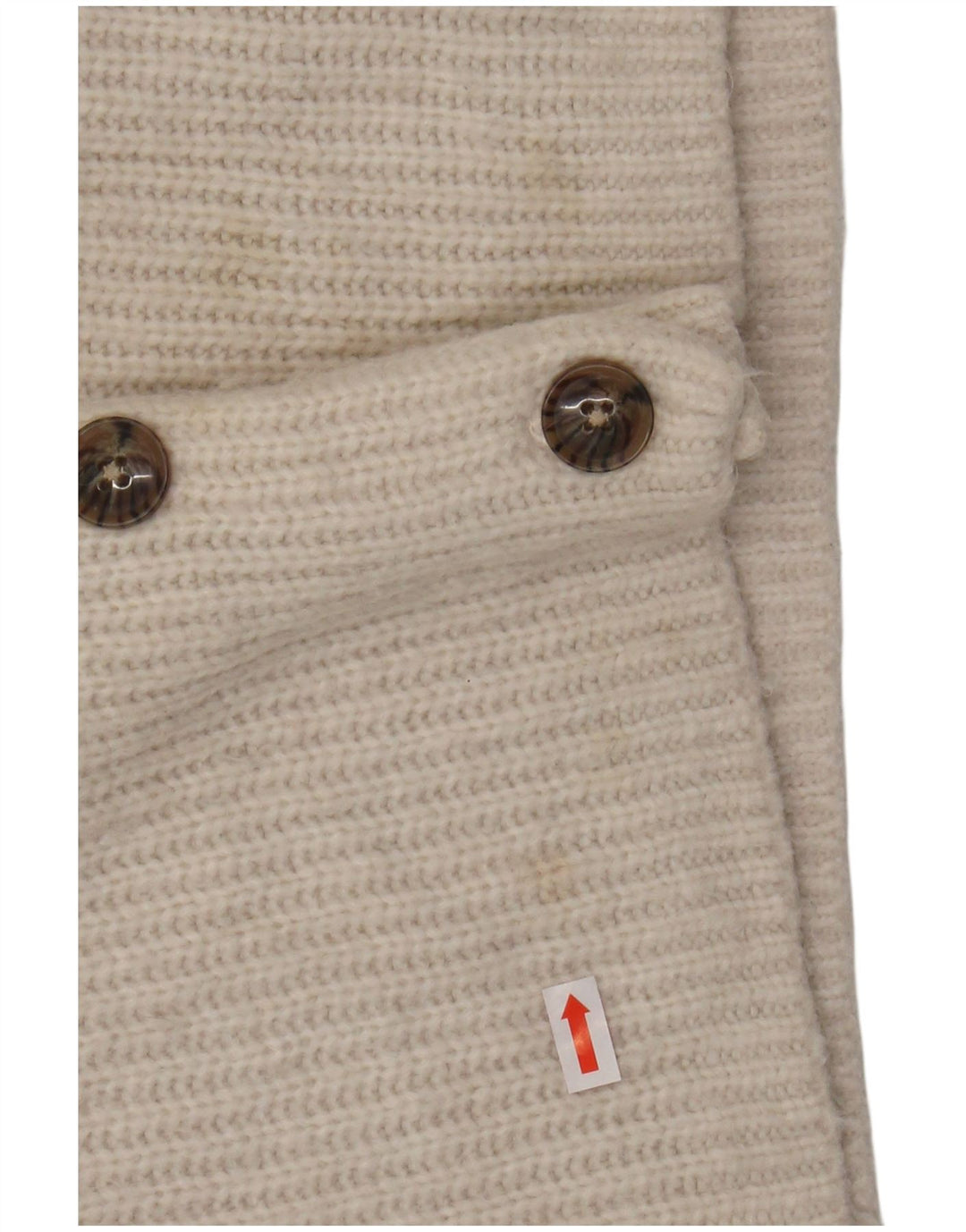 FAT FACE Womens Crop Oversized cardigan sweater UK 10 Small White Nylon