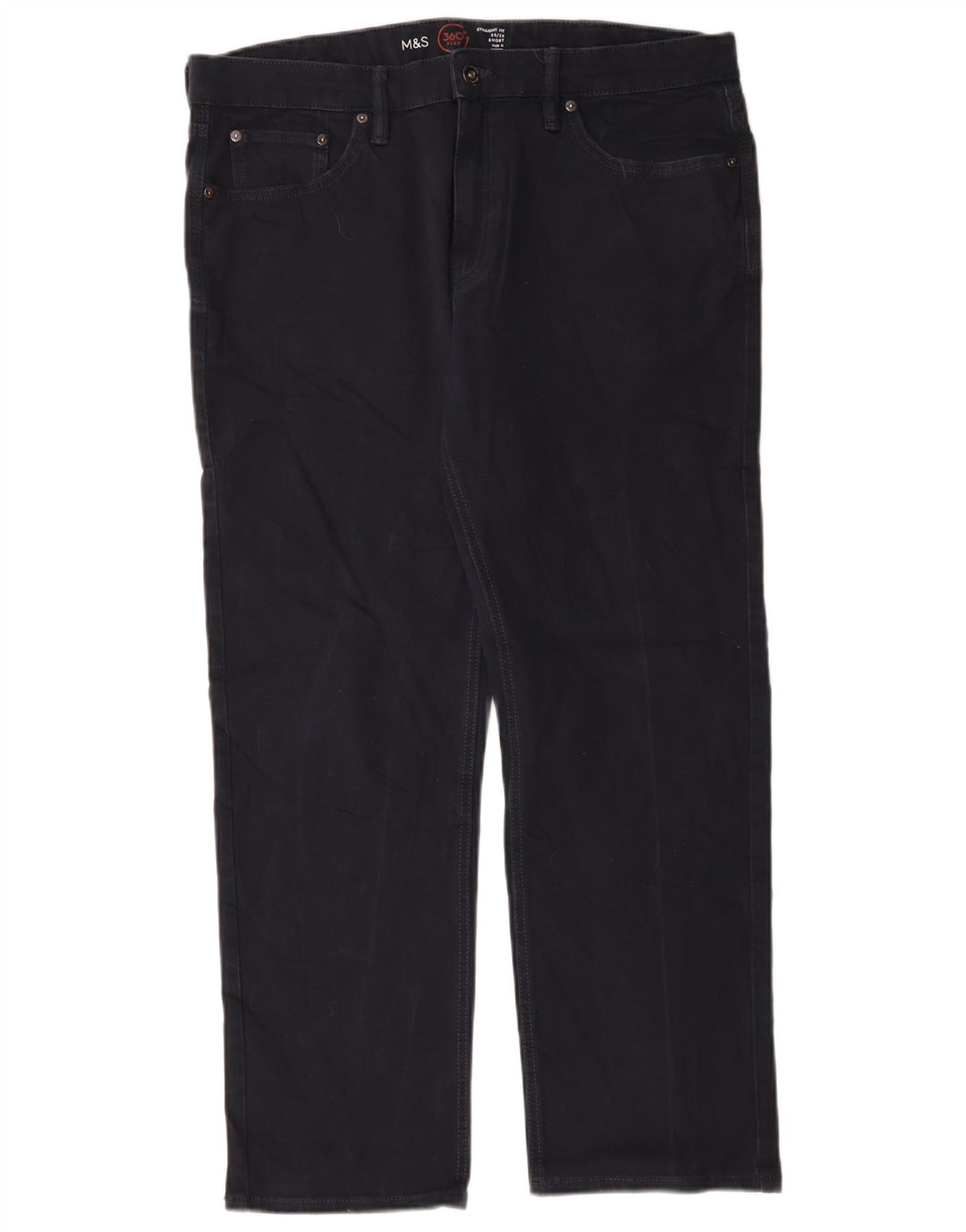 Marks & Spencer Straight Jeans til mænd W36 L29 Marineblå bomuld