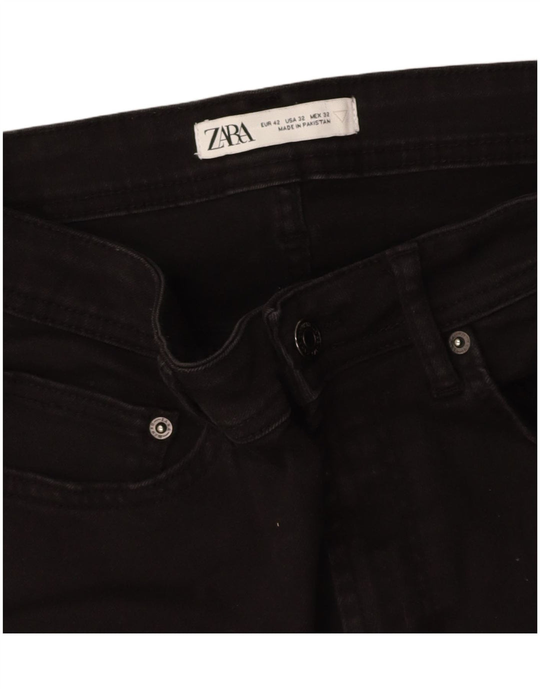 ZARA Mens Skinny Jeans EU 42 Large W32 L29 Black