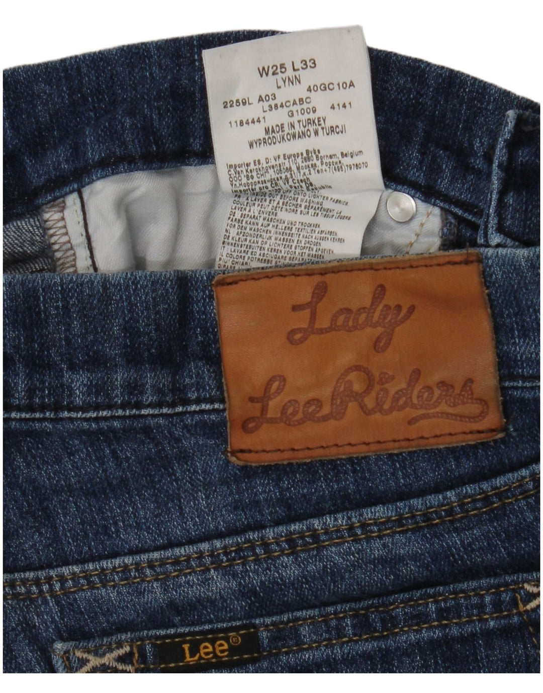 LEE Dame Lynn Bootcut Jeans W25 L29 Blå Bomuld