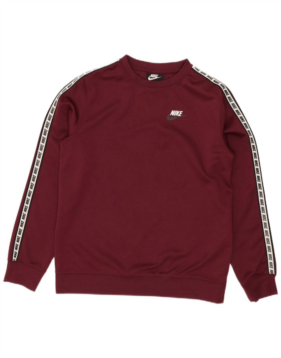 Nike Boys Graphic Sweatshirt Jumper 12-13 år Large Maroon Colourblock