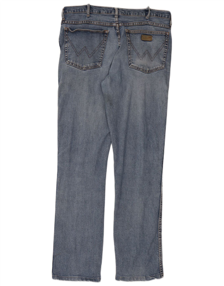 Wrangler Straight Jeans til mænd W34 L33 Blå