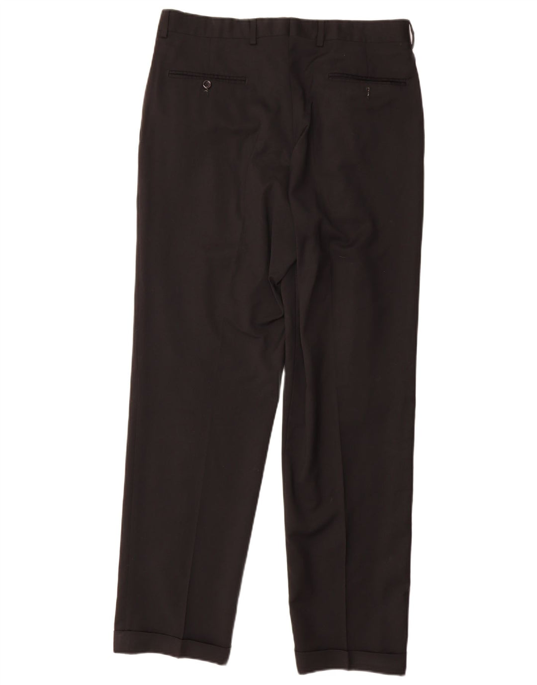 Marks & Spencer Herre Pegged Suit Bukser W34 L31 Sort Uld