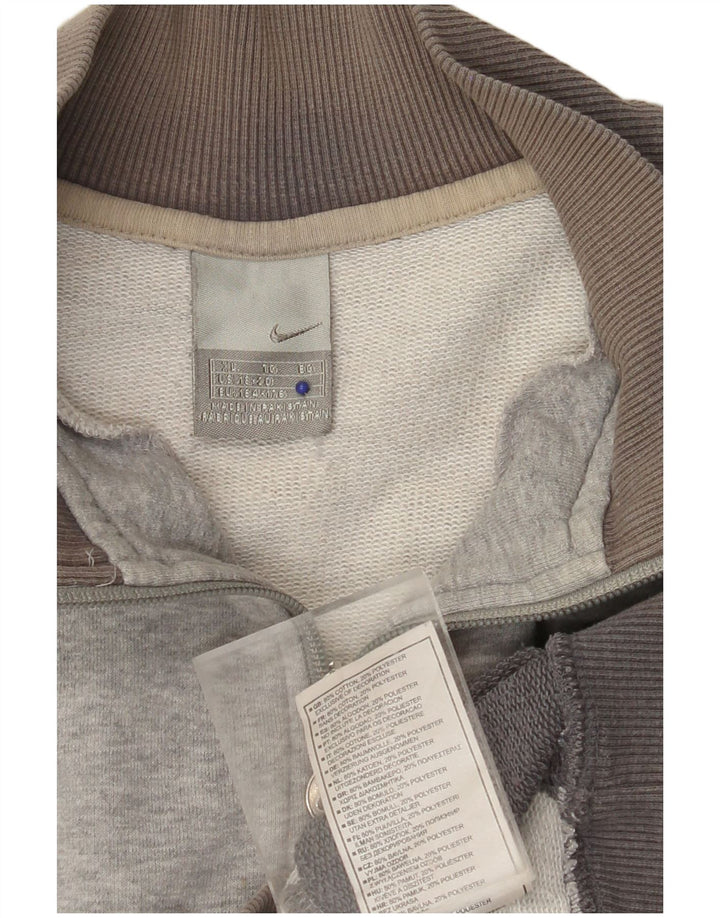 NIKE Grafisk træningsdragt topjakke til drenge 13-14 år XL Grå farveblok