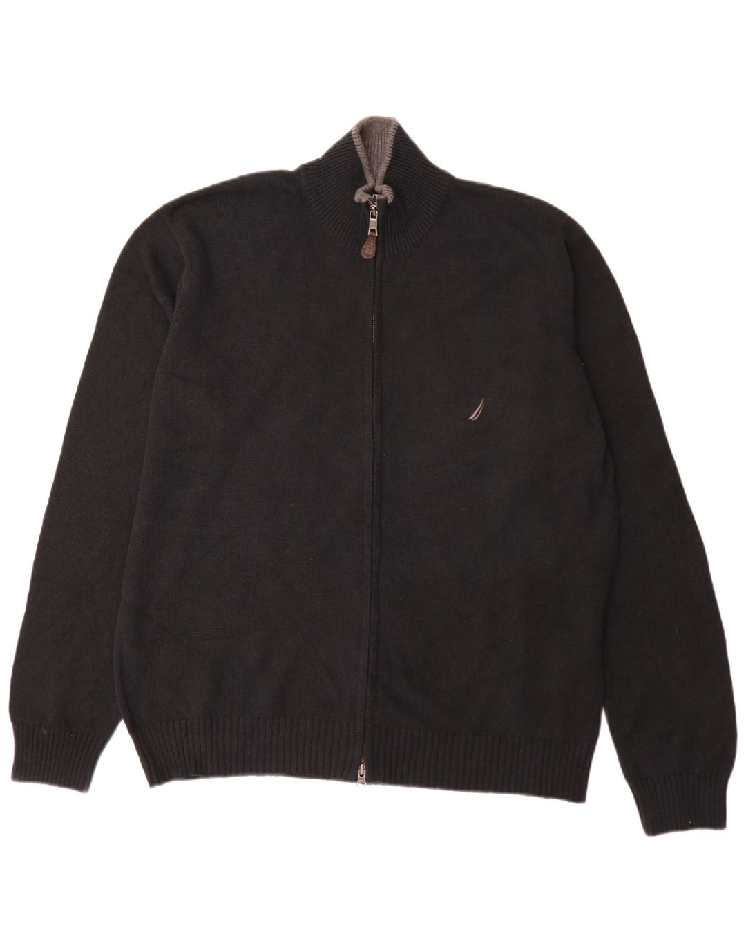 Nautica Herre Cardigan Sweater Stor Marineblå Bomuld