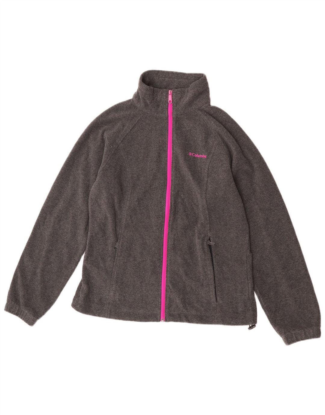 Columbia Dame Fleecejakke UK 14 Medium Grey Polyester Sports