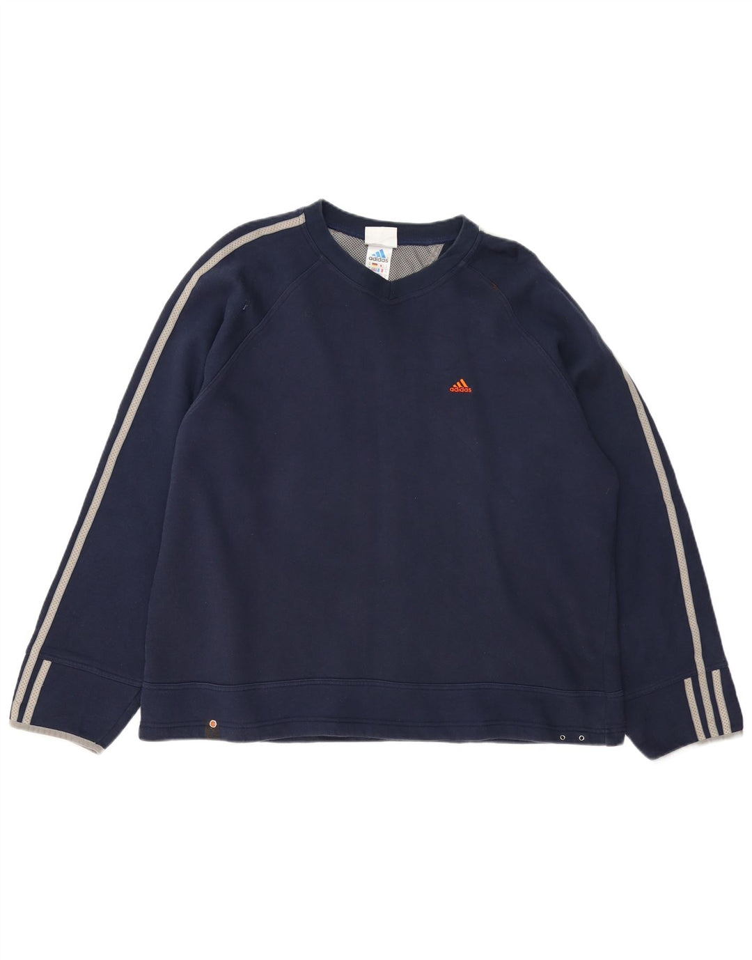 ADIDAS Herre Loose Fit Sweatshirt Jumper Medium Navyblå Bomuld