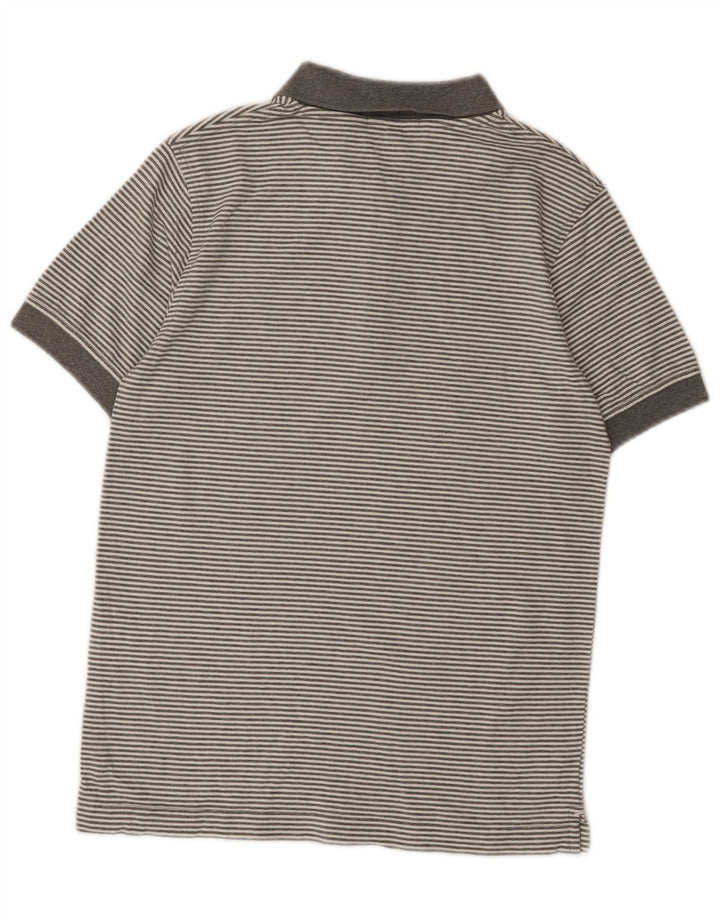 Lyle & Scott herre poloshirt mellemgrå stribet bomuld