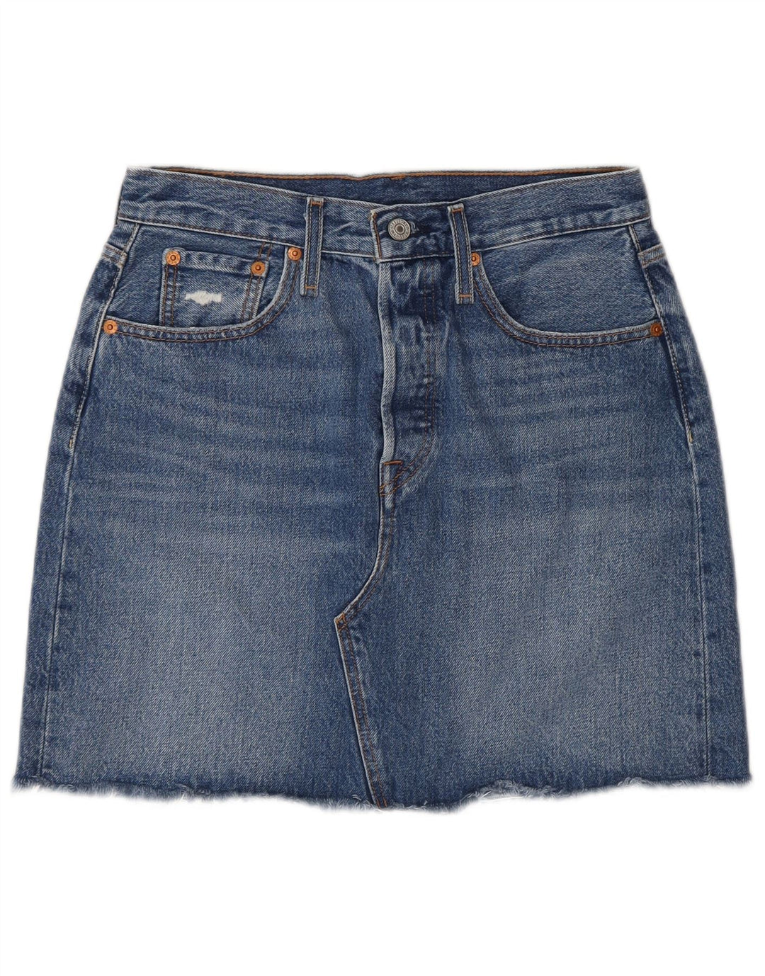 Levi's denimnederdel til kvinder W28 Mellemblå bomuld