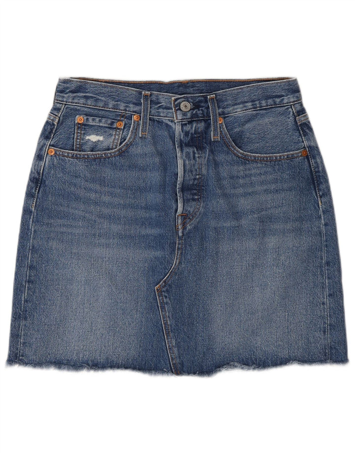 Levi's denimnederdel til kvinder W28 Mellemblå bomuld
