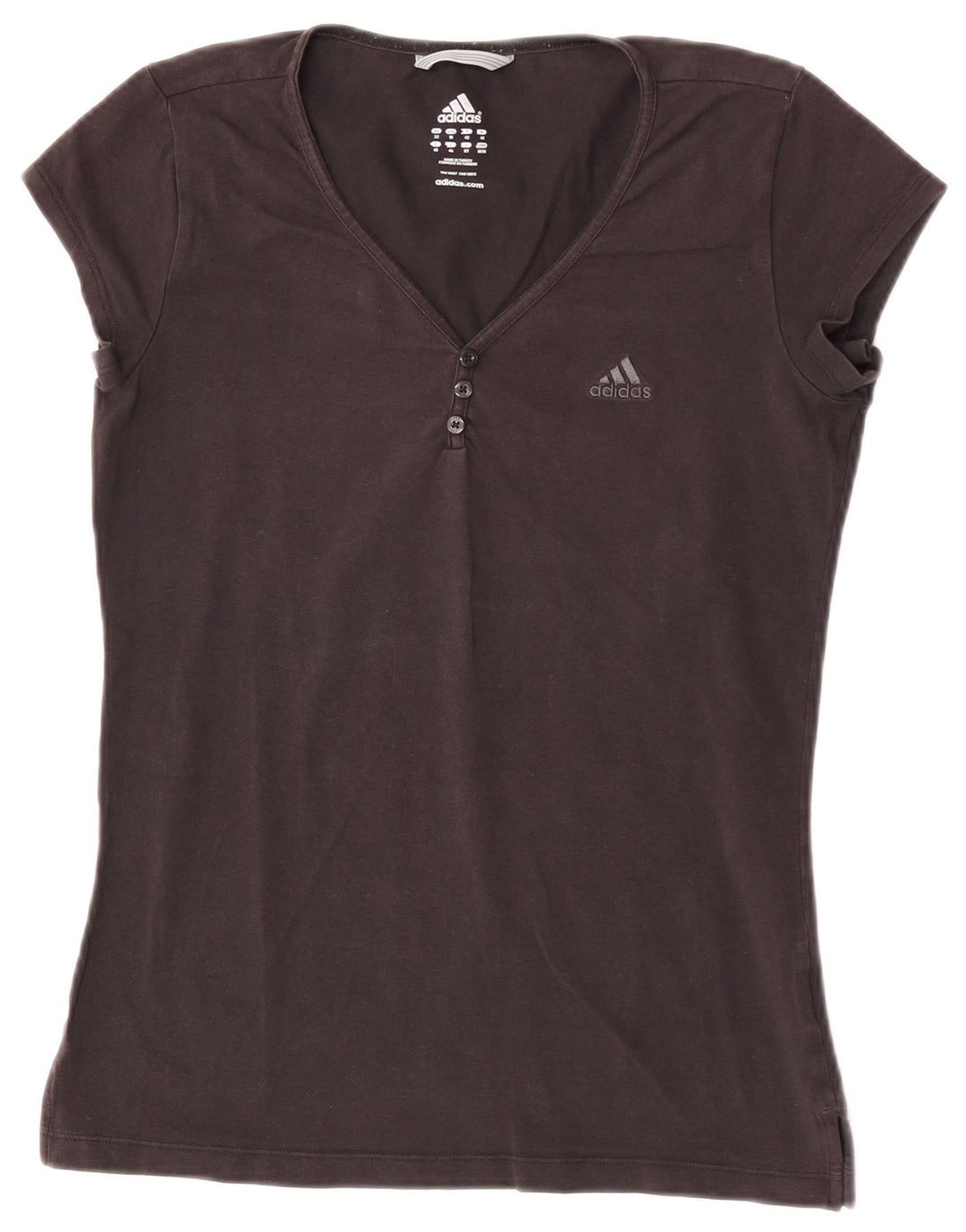 Adidas T-Shirt Top UK 14 Medium Sort