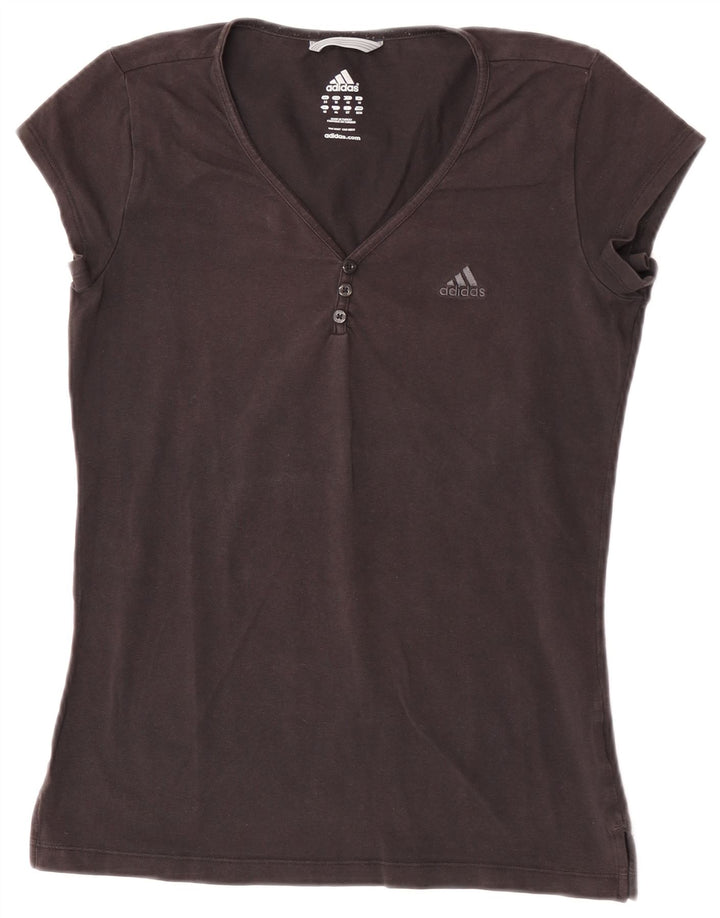Adidas T-Shirt Top UK 14 Medium Sort